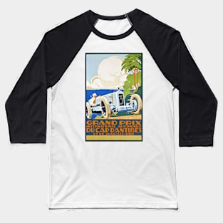 Vintage Antibes Grand Prix Poster 1929 Baseball T-Shirt